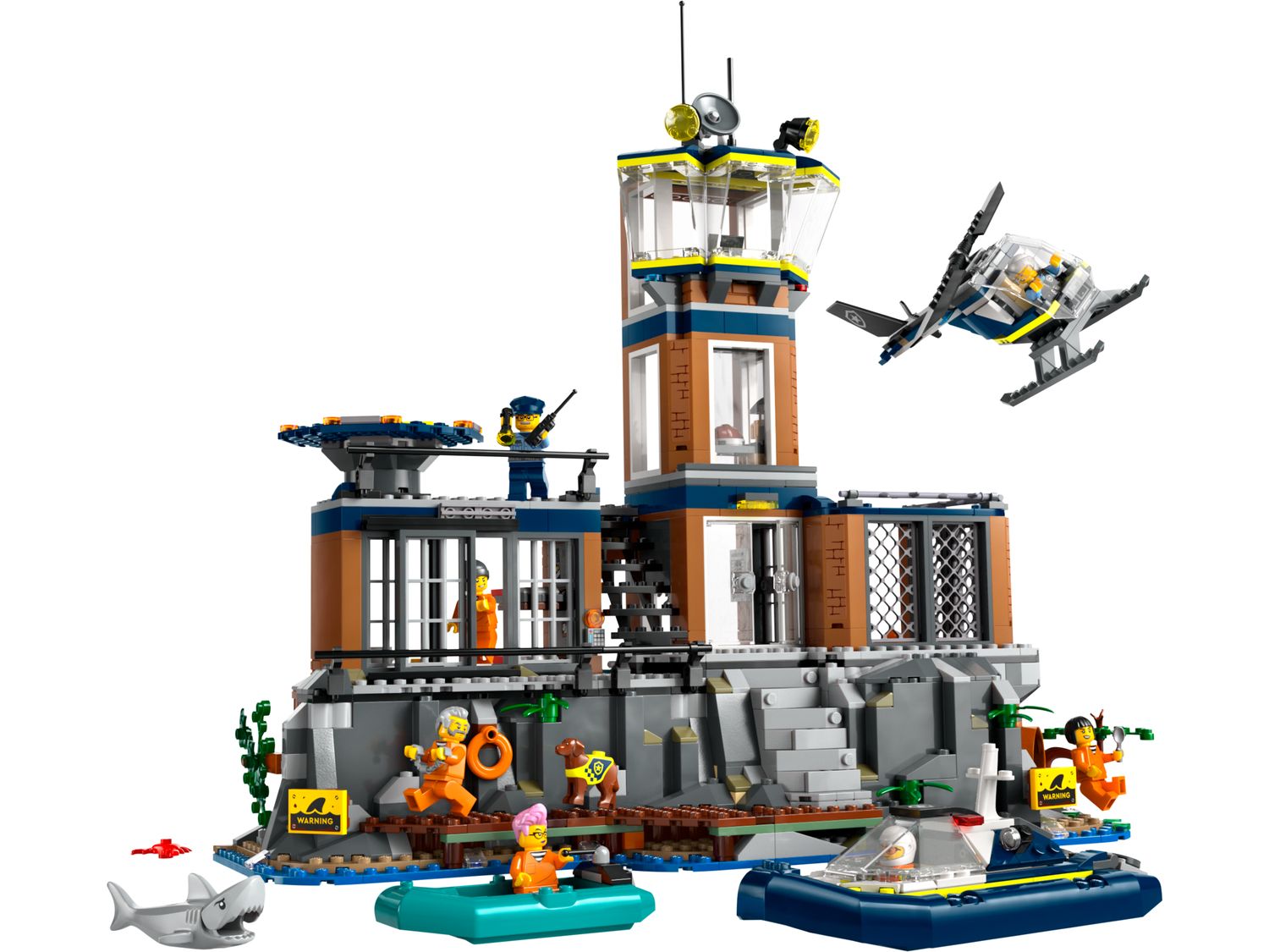 LEGO Police Prison Island building set 980 pieces, imported from the UK