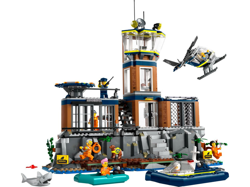 LEGO Police Prison Island building set 980 pieces, imported from the UK