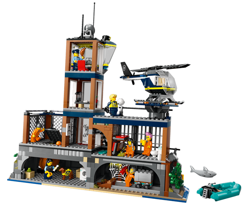 LEGO Police Prison Island building set 980 pieces, imported from the UK
