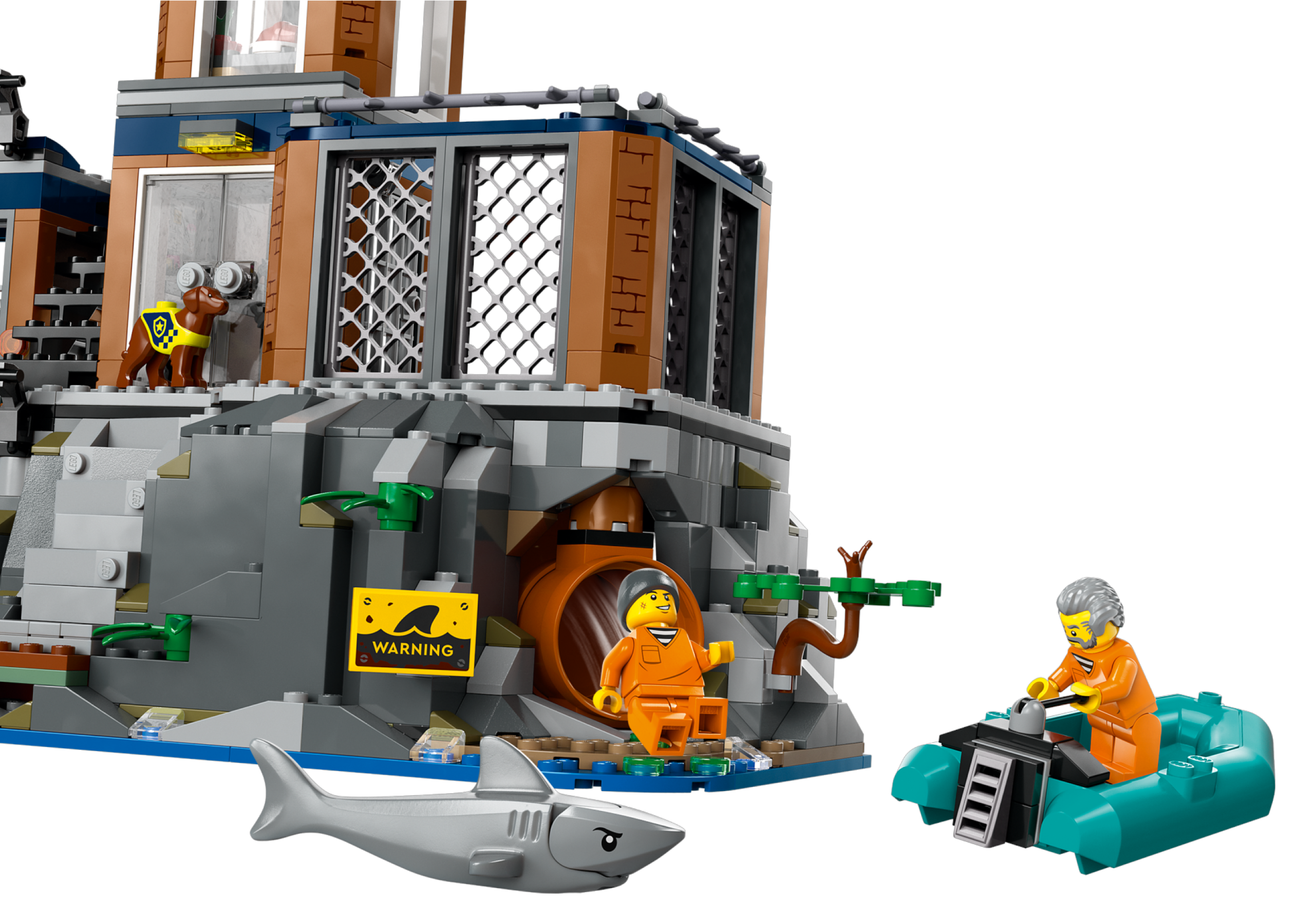 LEGO Police Prison Island building set 980 pieces, imported from the UK