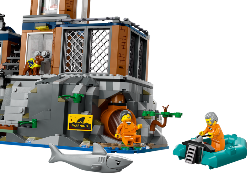 LEGO Police Prison Island building set 980 pieces, imported from the UK