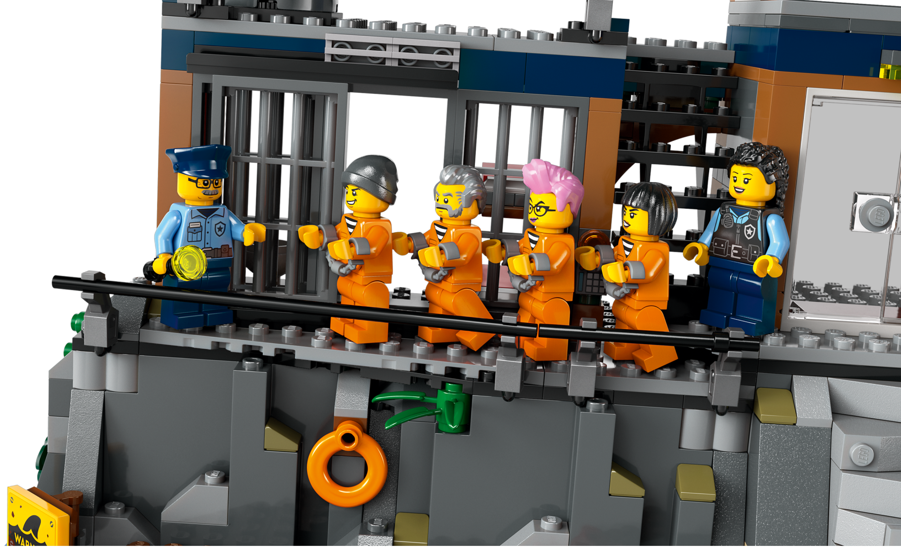LEGO Police Prison Island building set 980 pieces, imported from the UK