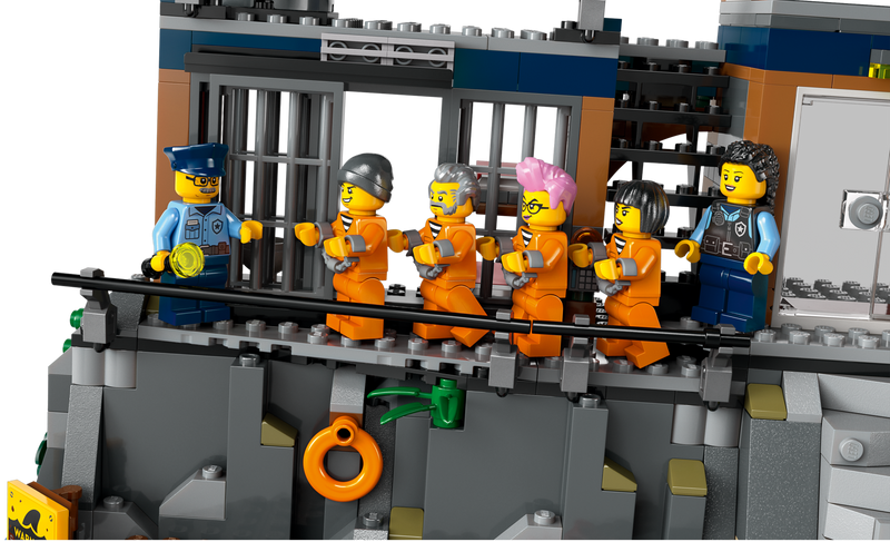 LEGO Police Prison Island building set 980 pieces, imported from the UK