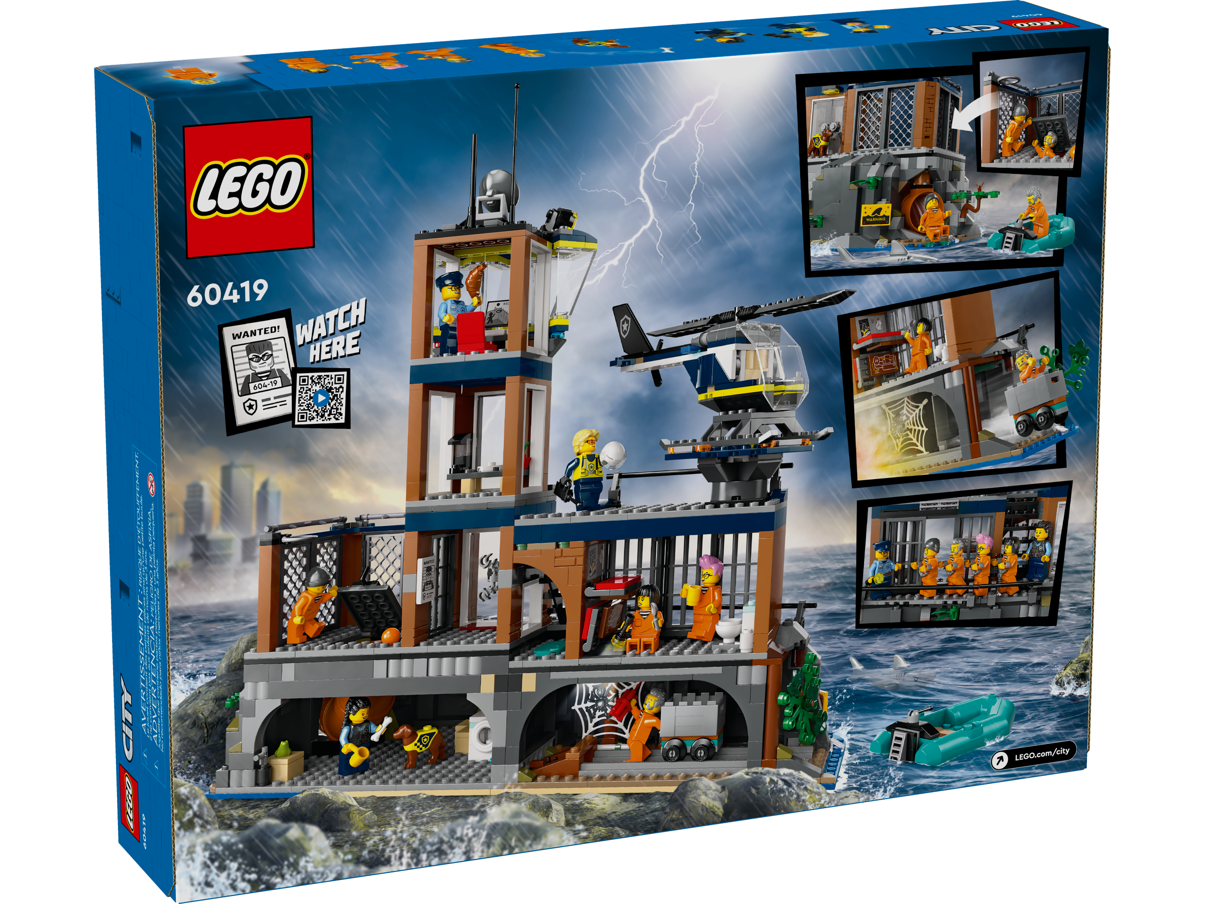 LEGO Police Prison Island building set 980 pieces, imported from the UK