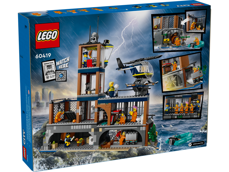 LEGO Police Prison Island building set 980 pieces, imported from the UK
