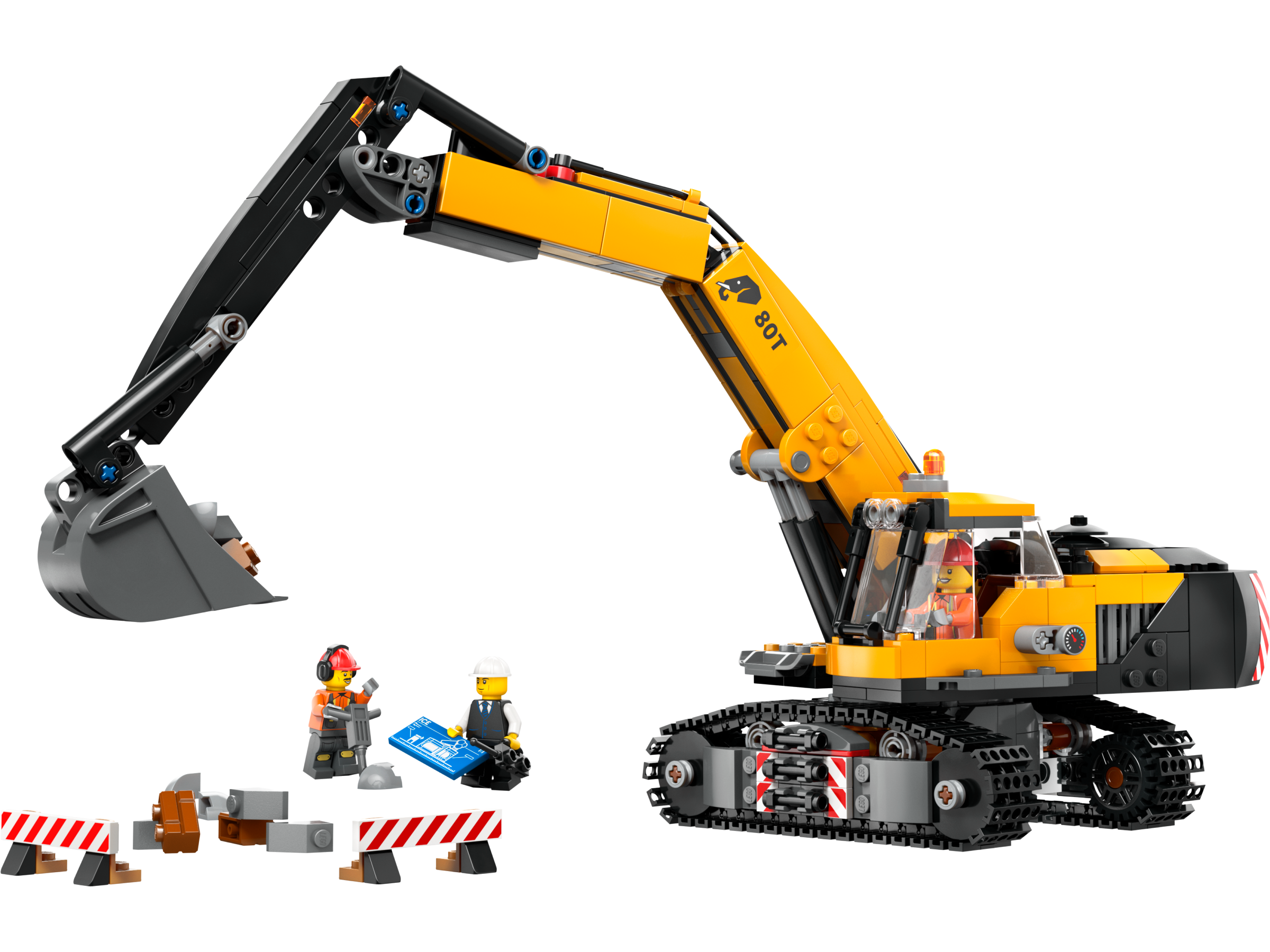 LEGO City Yellow Construction Excavator 633 Pieces (British brand)