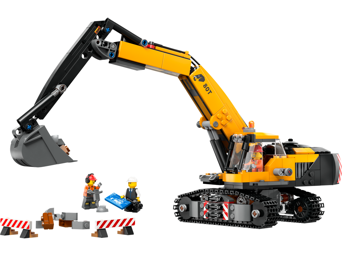 LEGO City Yellow Construction Excavator 633 Pieces (British brand)
