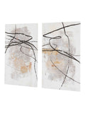 Gallery Home white mangle canvas set of 2 100x60cm (British brand)