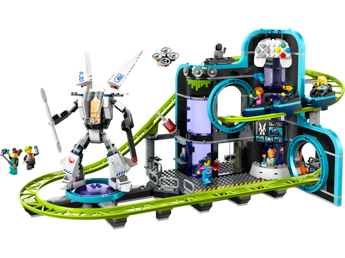 Parc de montagnes russes LEGO Robot World, 986 pièces, importé du Royaume-Uni