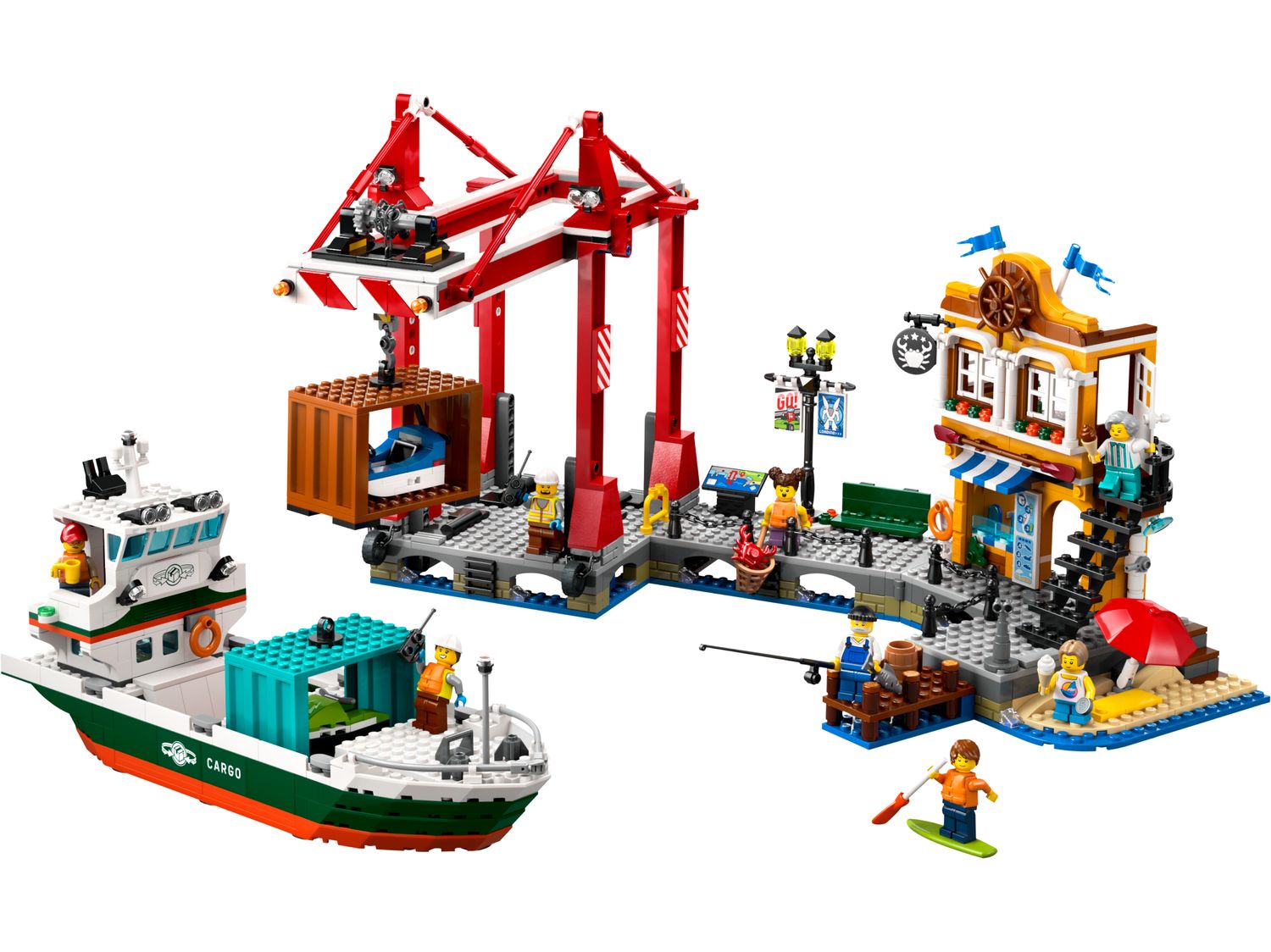 LEGO Seaside Harbor Cargo Ship 1226 pieces (British brand)