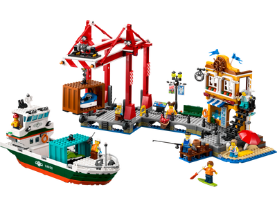 Set de construction LEGO Seaside Harbour avec Cargo Ship 1226 Pièces - Acheter en ligne chez McGrocer