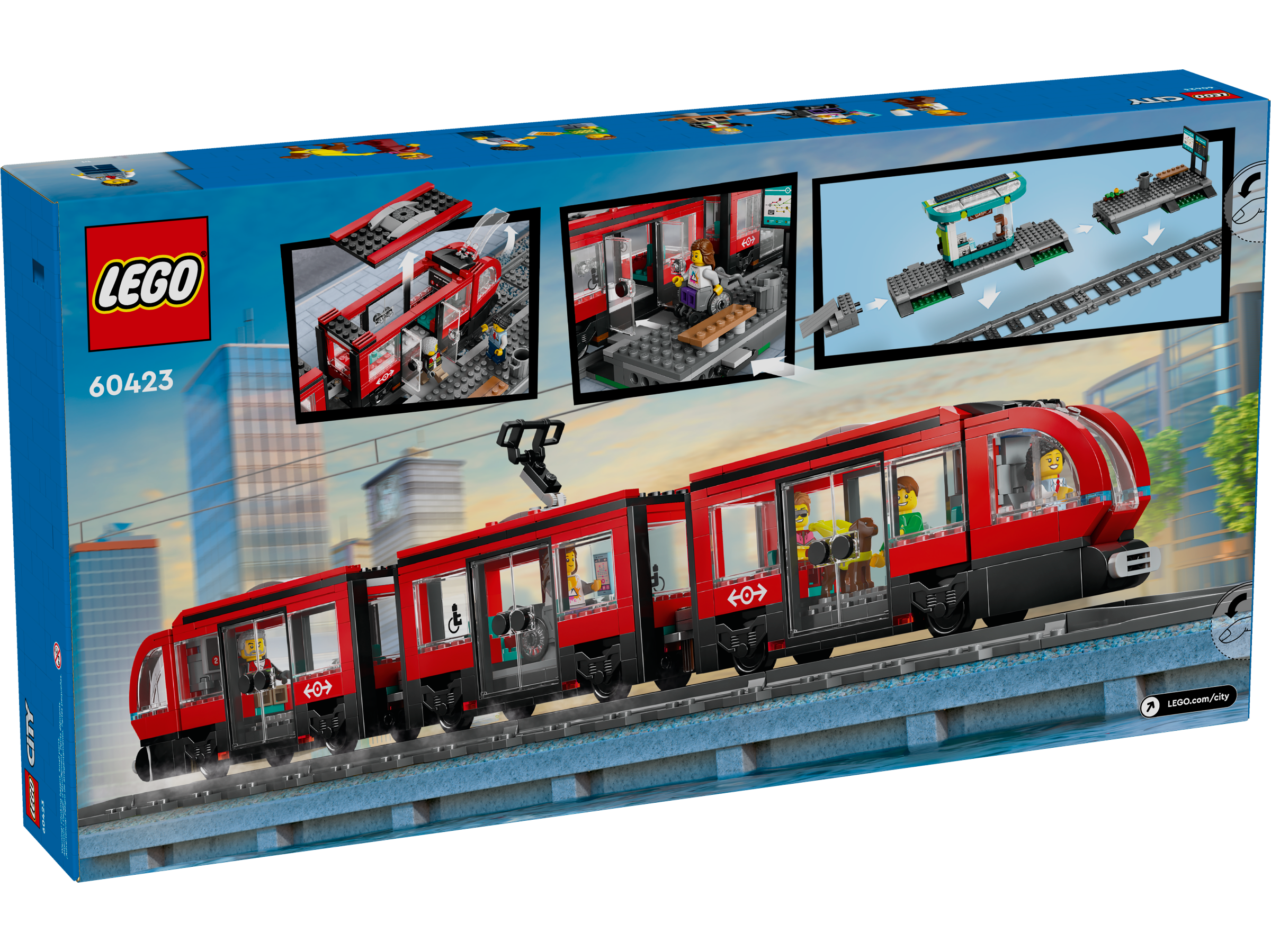 LEGO City Downtown Streetcar and Station 811 Pieces - British product