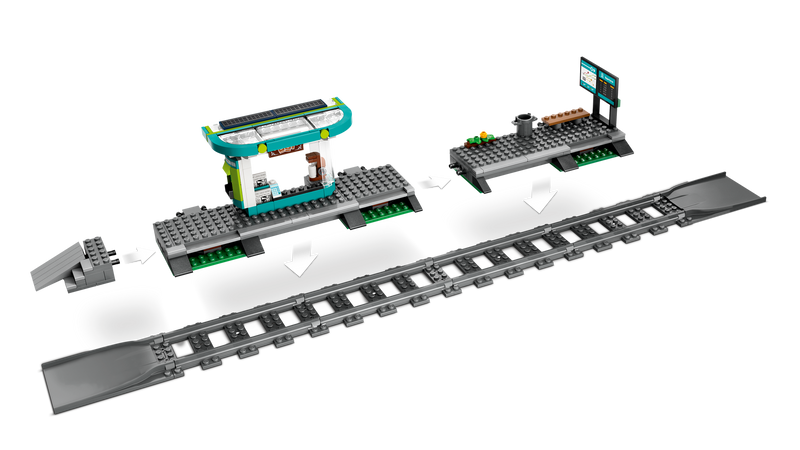 LEGO City Downtown Streetcar and Station 811 Pieces - British product