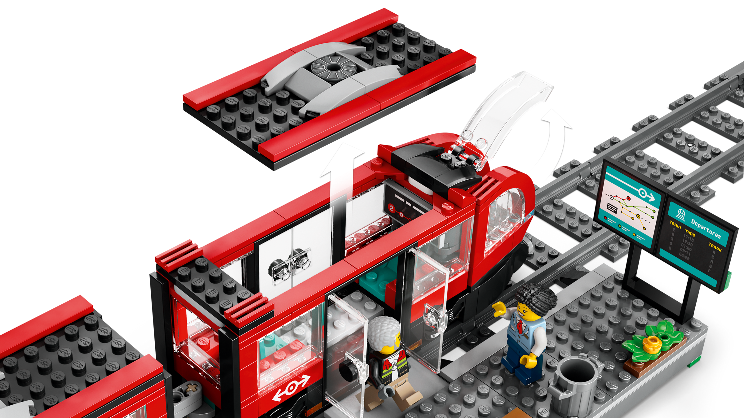 LEGO City Downtown Streetcar and Station 811 Pieces - British product