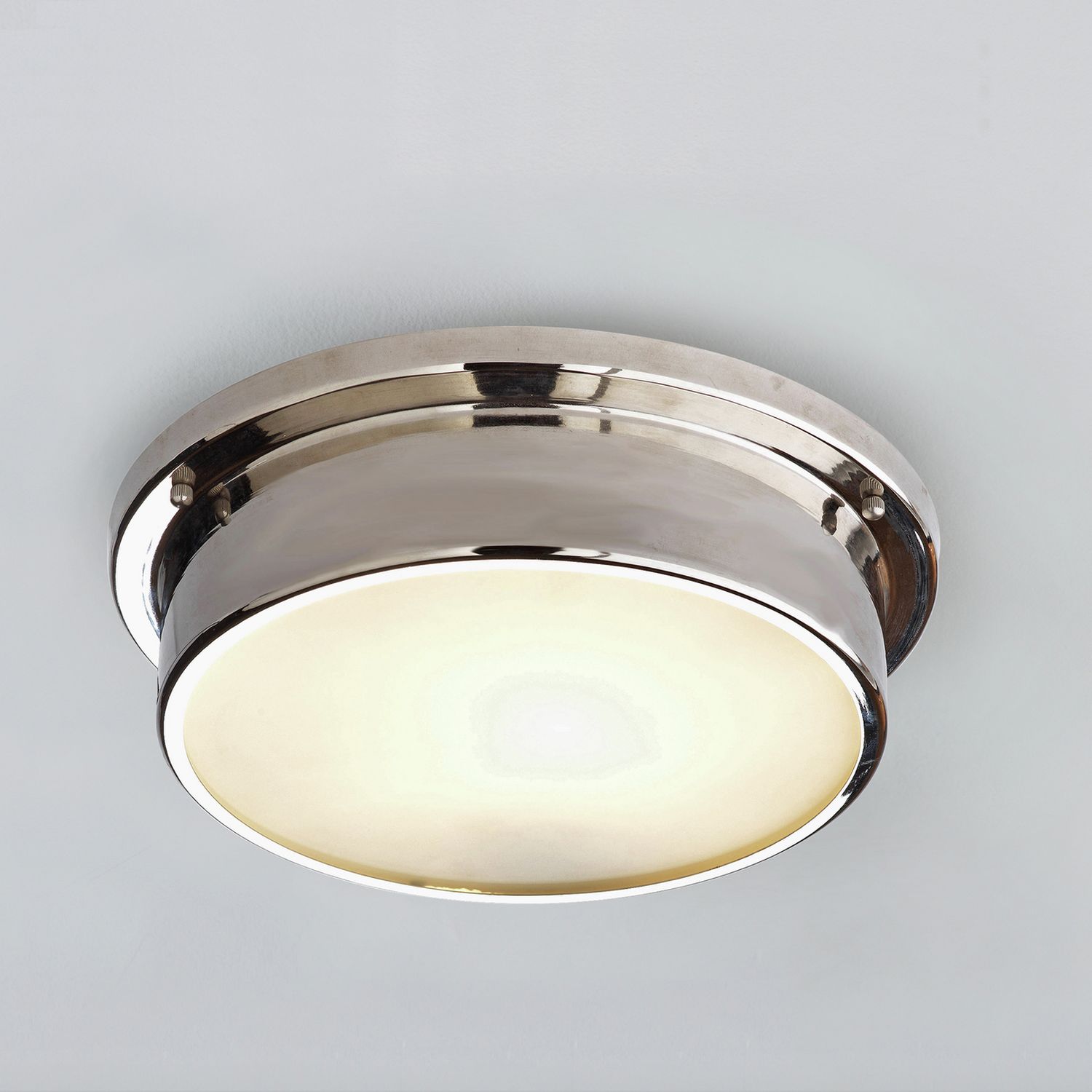 Argos Home bathroom flush ceiling light chrome 30cm, UK version