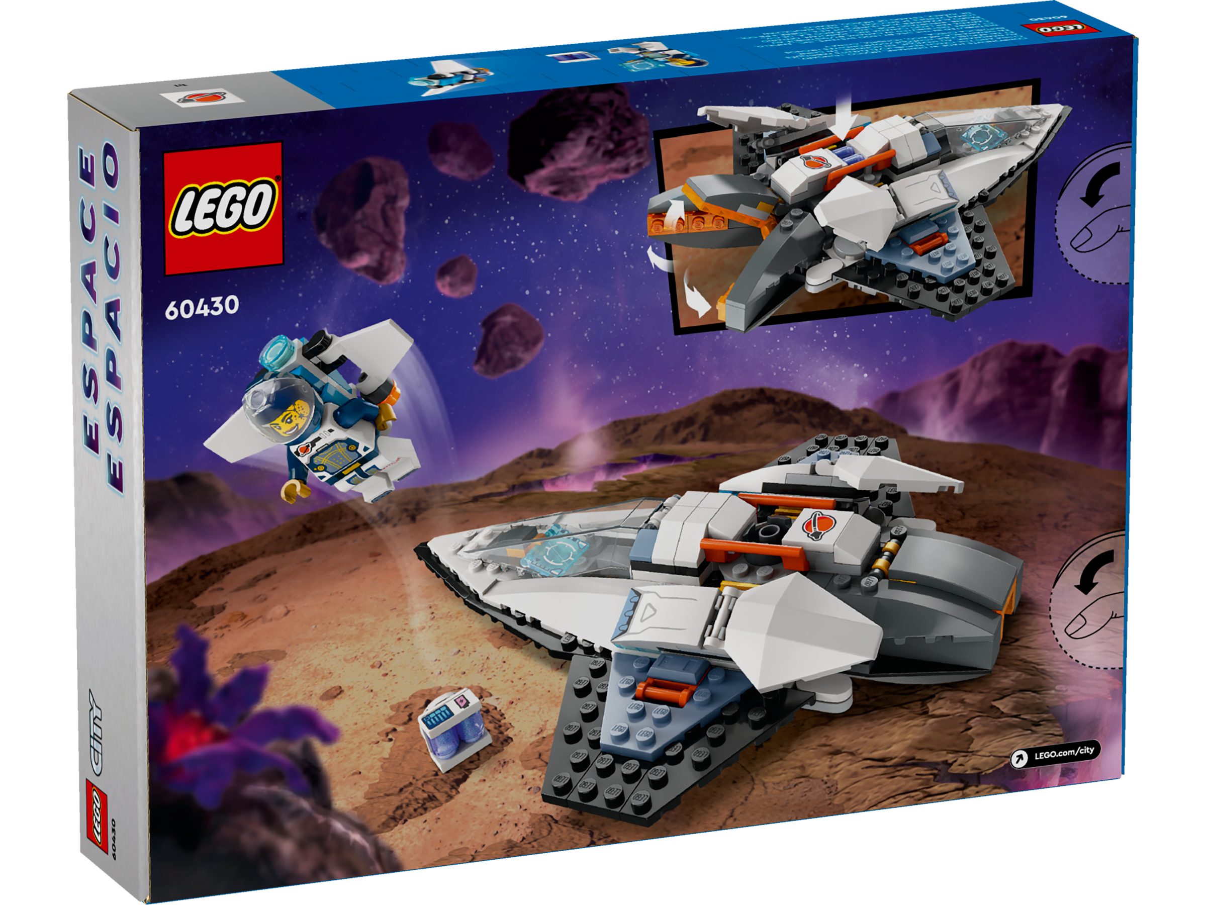 LEGO City Interstellar Spaceship building set 240 pieces, UK version