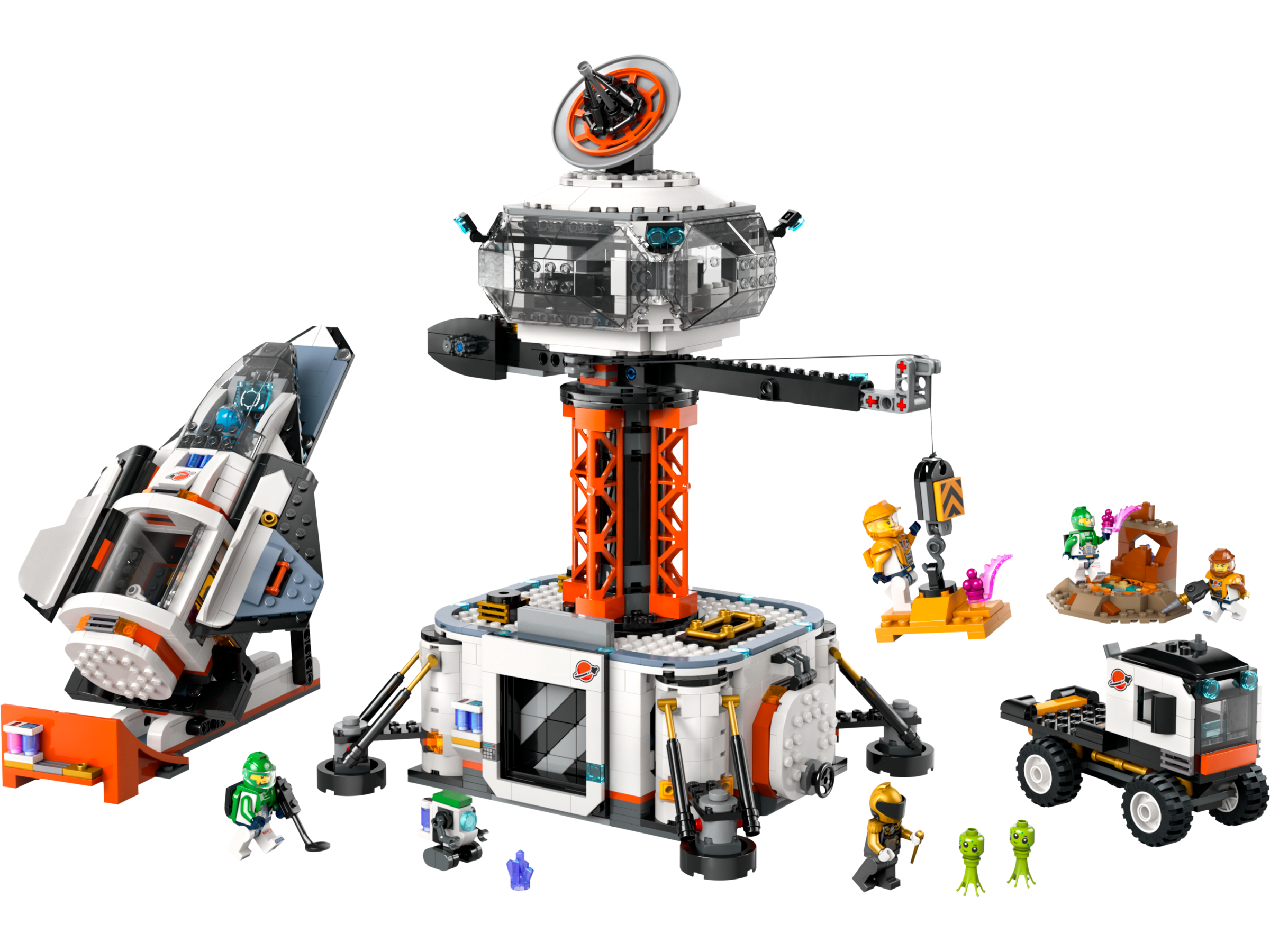 LEGO Weltraumstation und Raketenstartrampe 1422 Teile (Britische Marke)