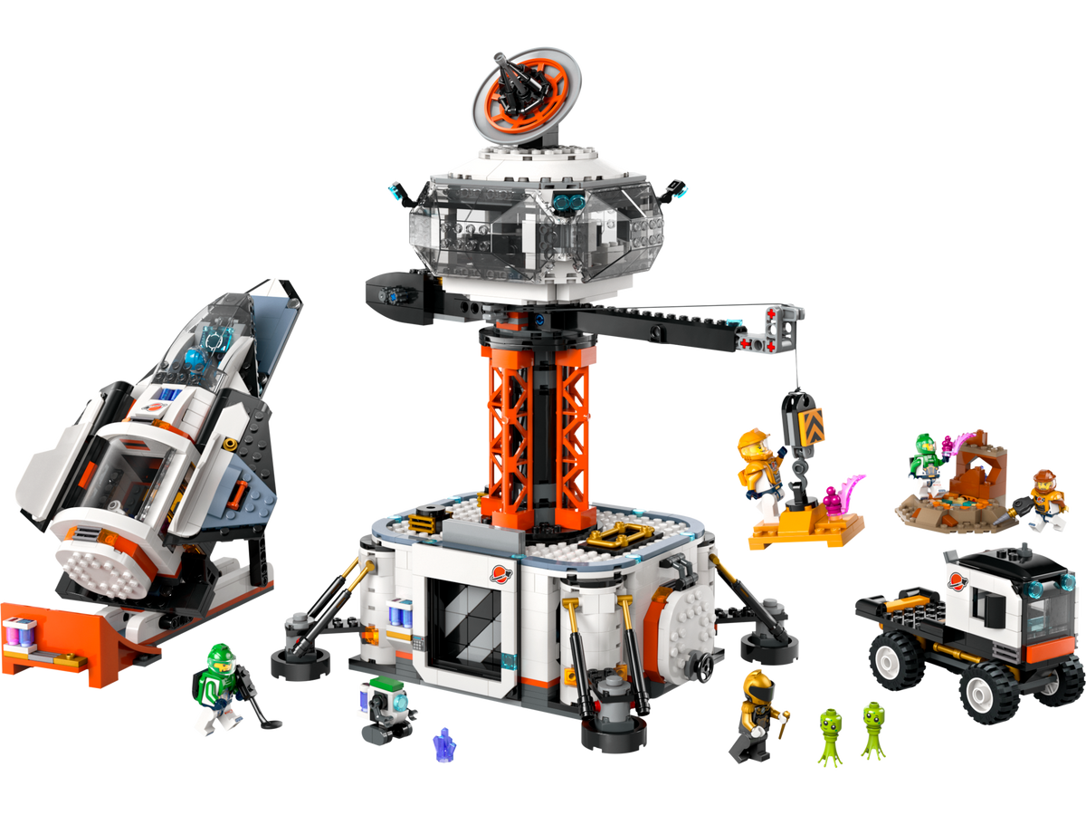 LEGO Weltraumstation und Raketenstartrampe 1422 Teile (Britische Marke)