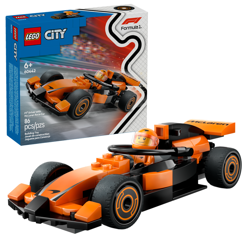 LEGO F1 Driver with McLaren Race Car 86 Pieces - British product
