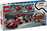 LEGO F1 pit stop building set with Ferrari car 322 pieces, imported from the UK