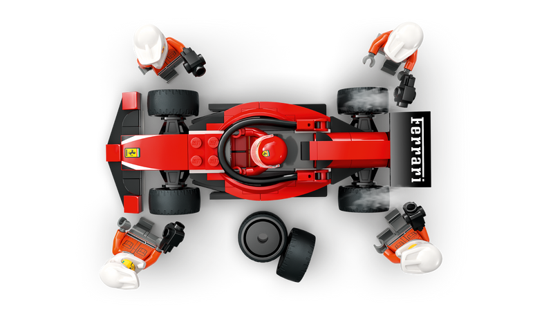 LEGO F1 pit stop building set with Ferrari car 322 pieces, imported from the UK