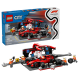 LEGO F1 pit stop building set with Ferrari car 322 pieces, imported from the UK