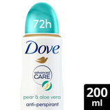 Dove Advanced Antiperspirant Deodorant Pear & Aloe Vera Aerosol   200ml GOODS M&S   