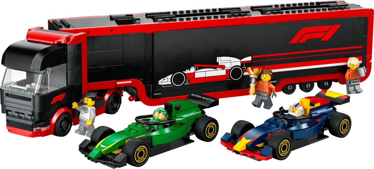 LEGO City F1 Truck RB20 AMR24 cars 1086 pieces - British product