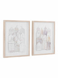 Gallery Home White Shoreline Suite framed art set, imported from the UK