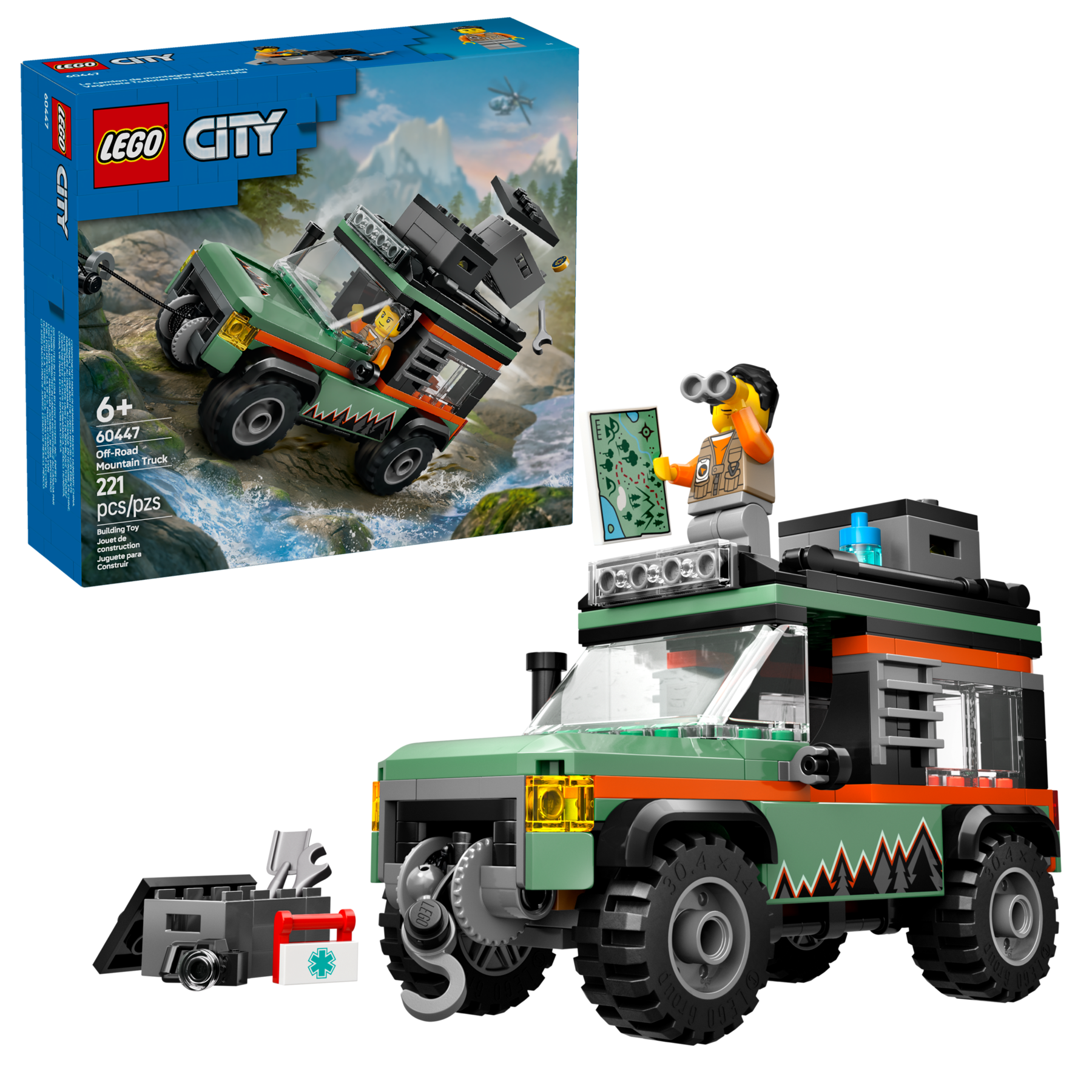 Lego City Off-Road 4x4 Mountain Truck 221 pieces, imported from the UK