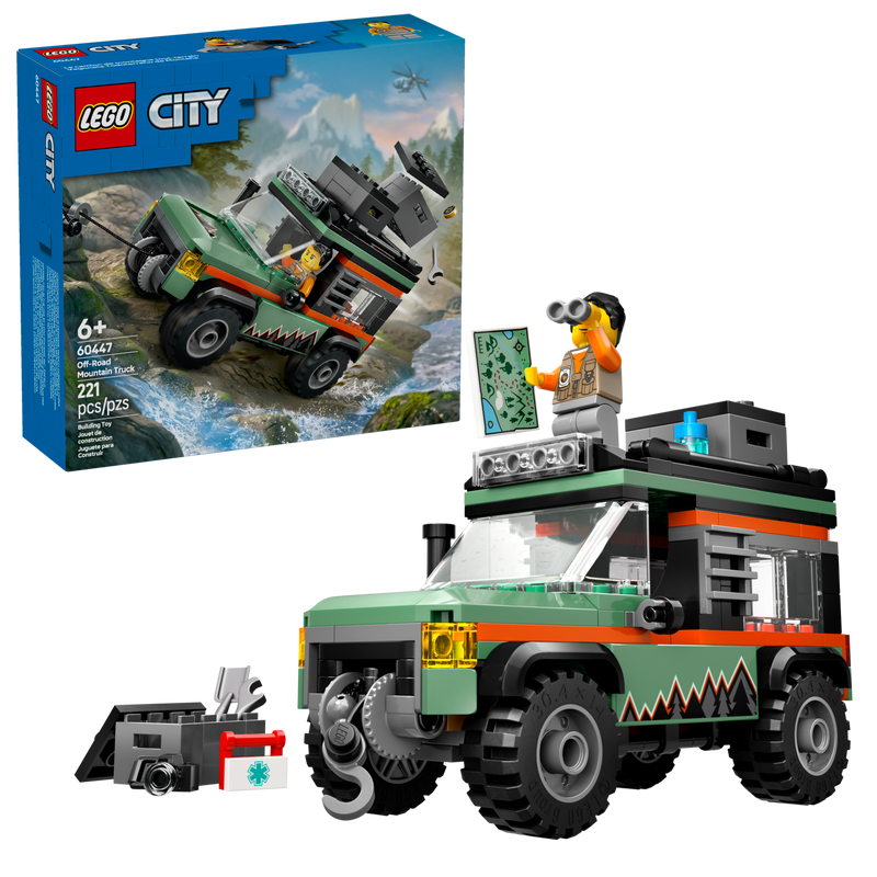 Lego City Off-Road 4x4 Mountain Truck 221 pieces, imported from the UK