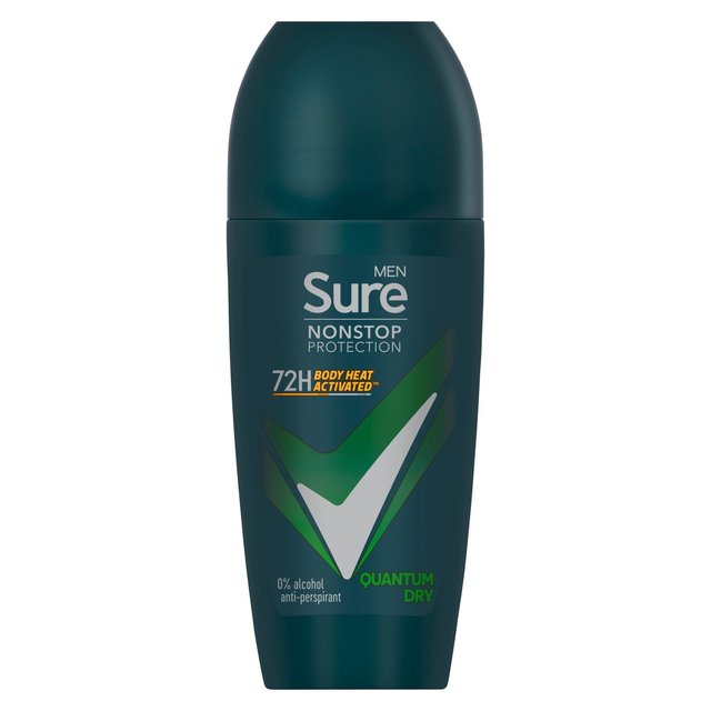 Sure Men 72hr Nonstop Antiperspirant Deodorant Roll On Quantum Dry   50ml