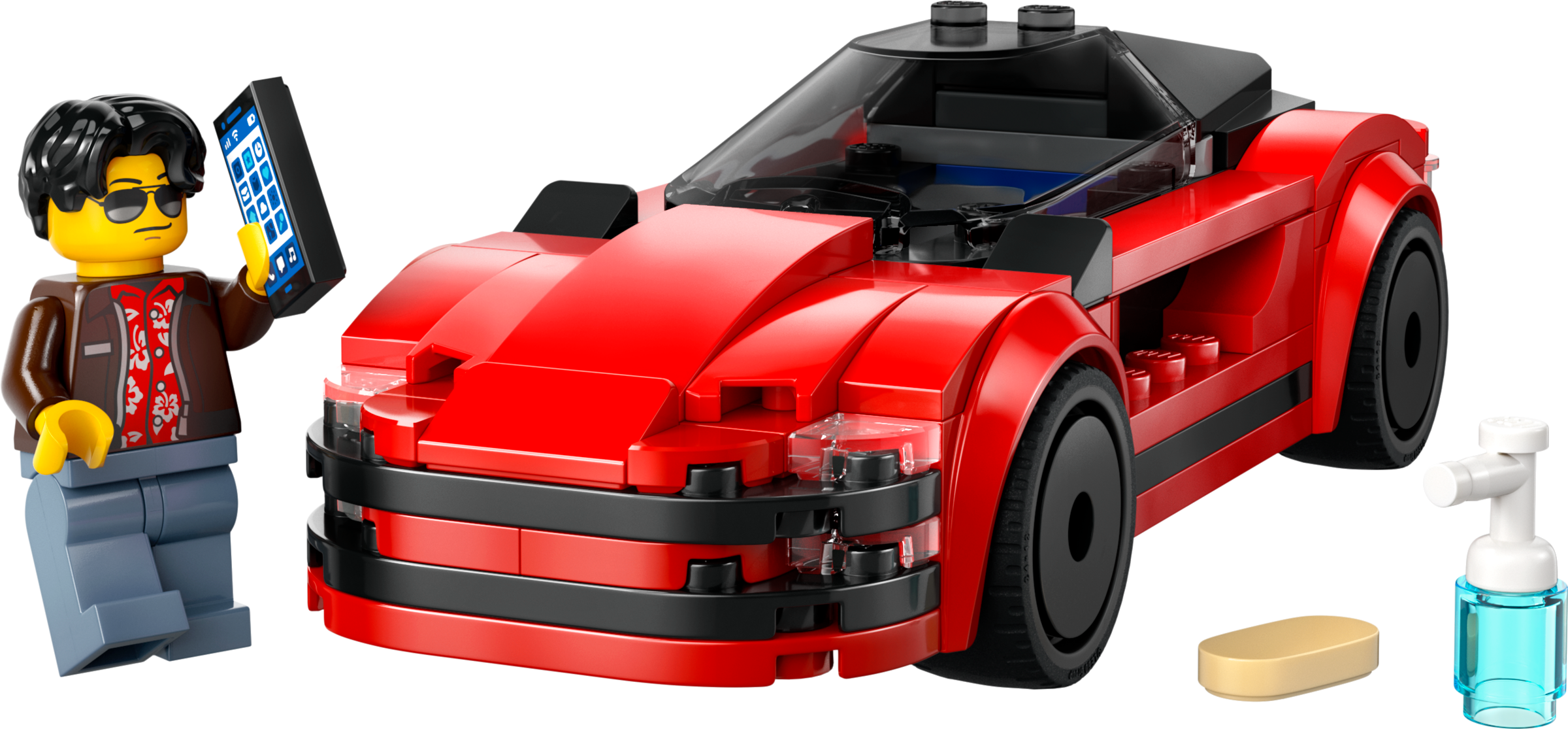 LEGO City Red Sports Car set imported from the UK