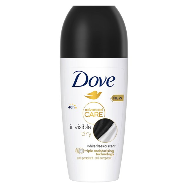 Dove Women Advanced Antiperspirant Deodorant Roll on Invisible Dry   50ml GOODS M&S   