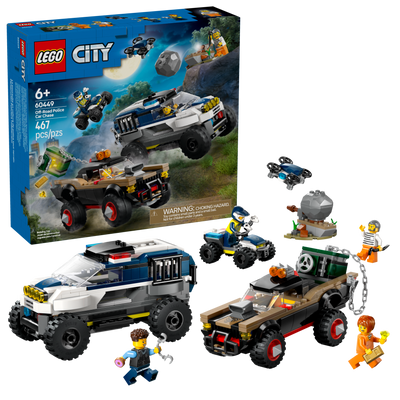 Lego LEGO City Off-Road Police Car Chase Building Set 467 Pieces- Buy online at McGrocer