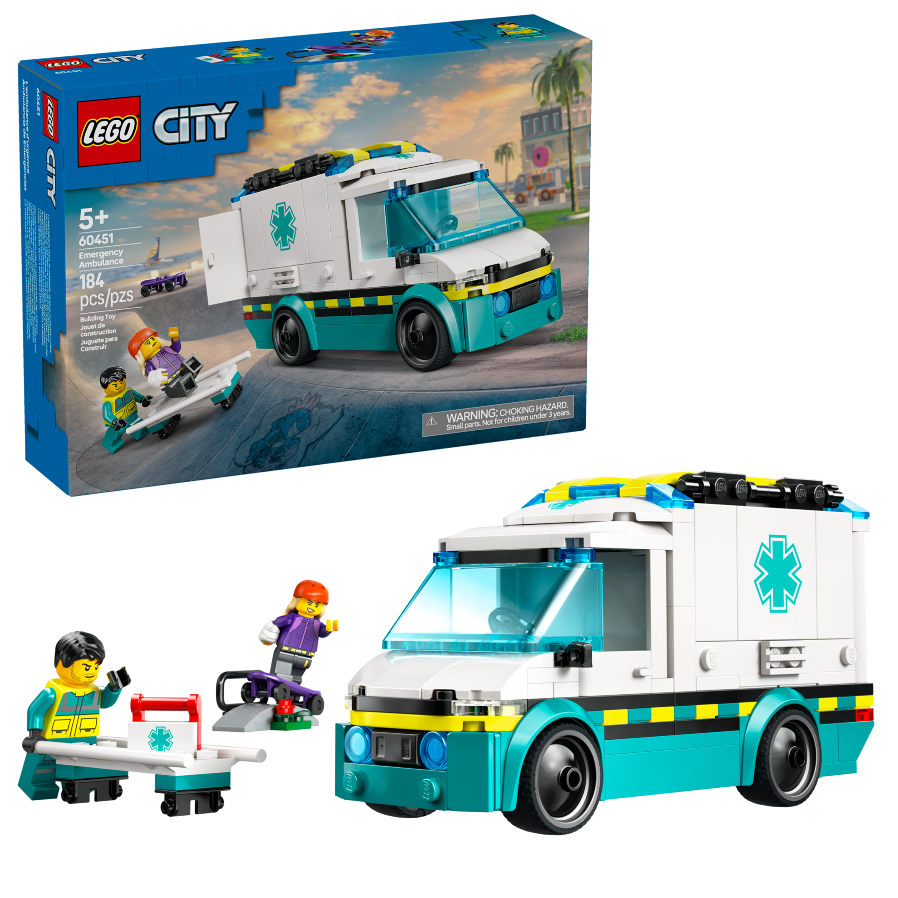 LEGO City Emergency Ambulance 184 pieces - British product