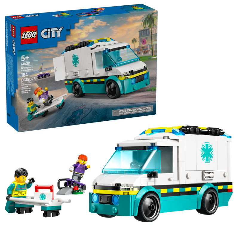 LEGO City Emergency Ambulance 184 pieces - British product