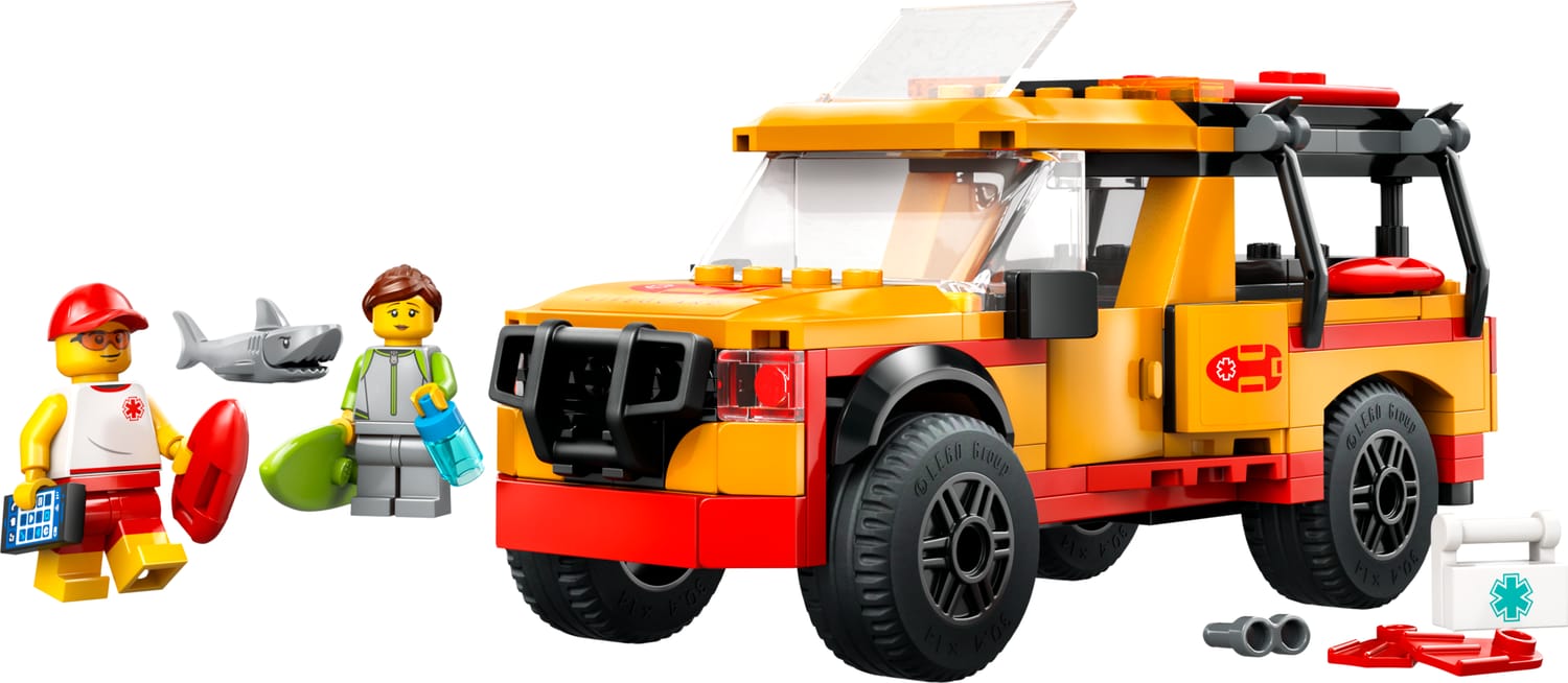 LEGO City Lifeguard Beach Rescue Truck 214 pieces, UK version