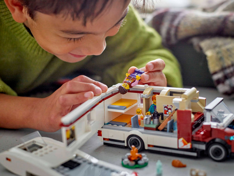LEGO City Holiday Adventure Camper Van building set imported from the UK