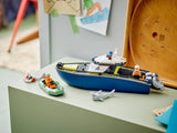 LEGO Police Boat Chase building set 264 pieces, imported from the UK