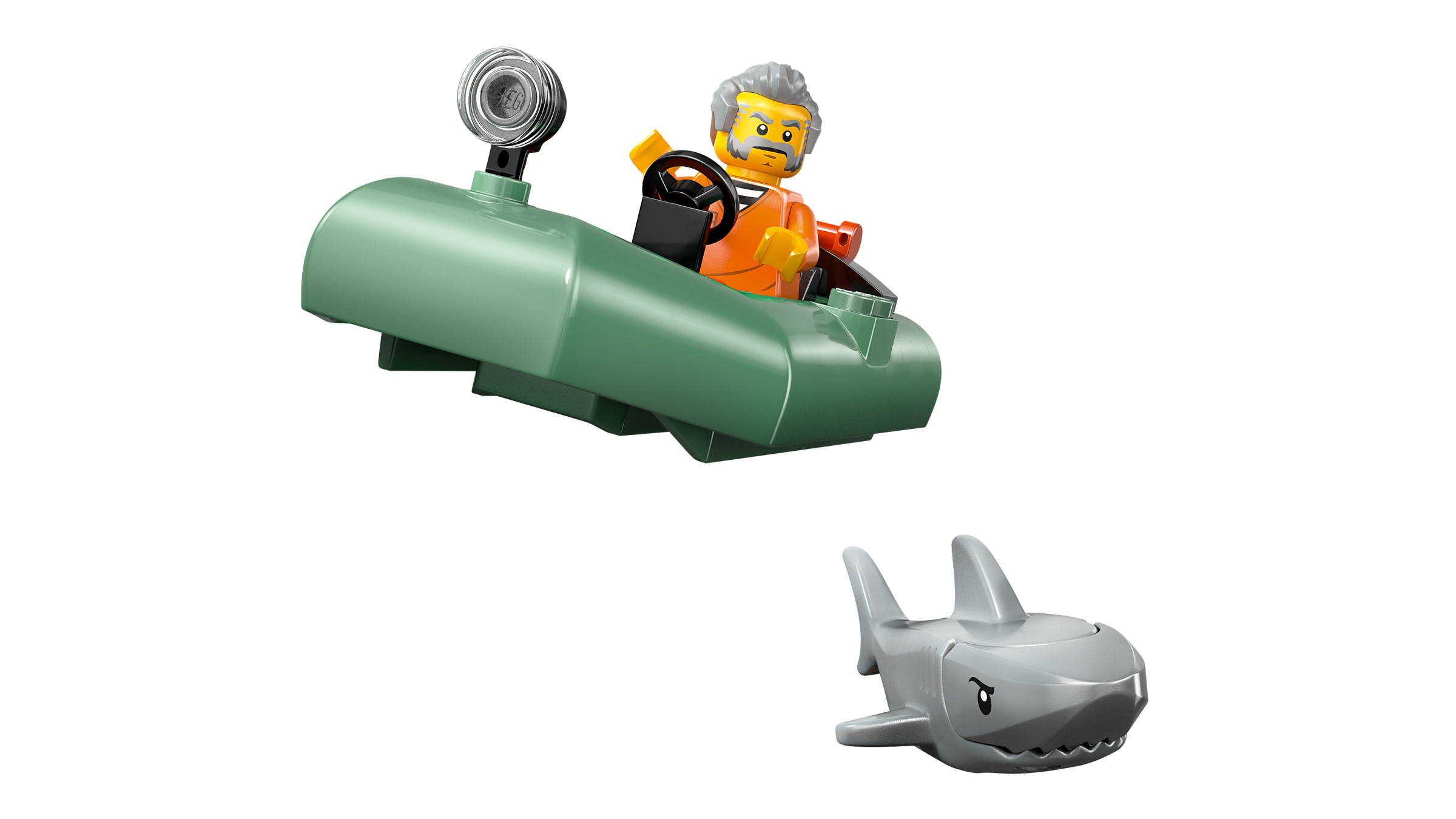 LEGO Police Boat Chase building set 264 pieces, imported from the UK