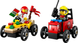 LEGO City Pizza vs Fire Truck Race Car Pack 70 Pieces, imported from the UK