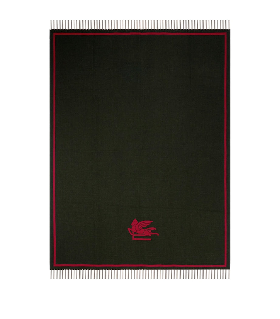 Etro Wool Fringed Boyd Throw 140cm x 180cm - British product