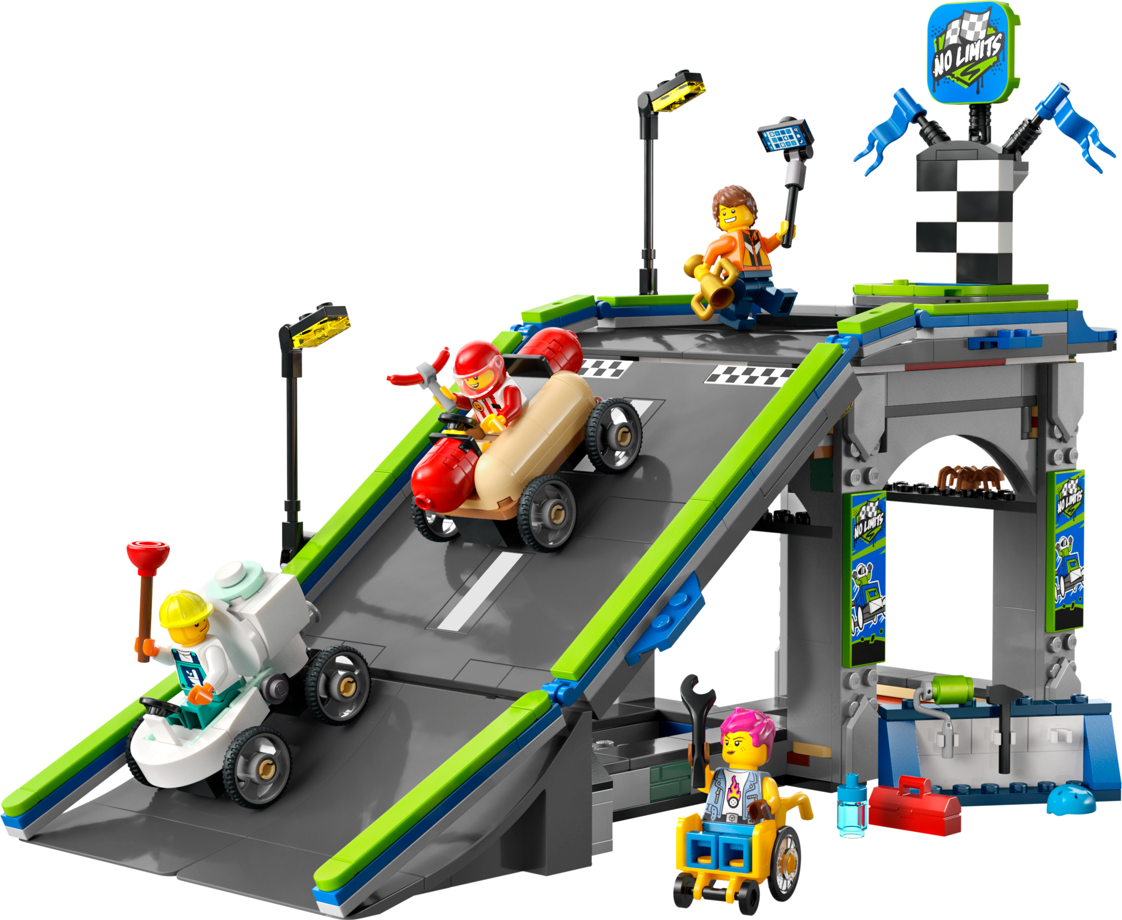 LEGO City Race Car Ramp Track 436 Pieces, imported from the UK