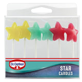 Dr. Oetker Star Candles   6 per pack GOODS M&S   