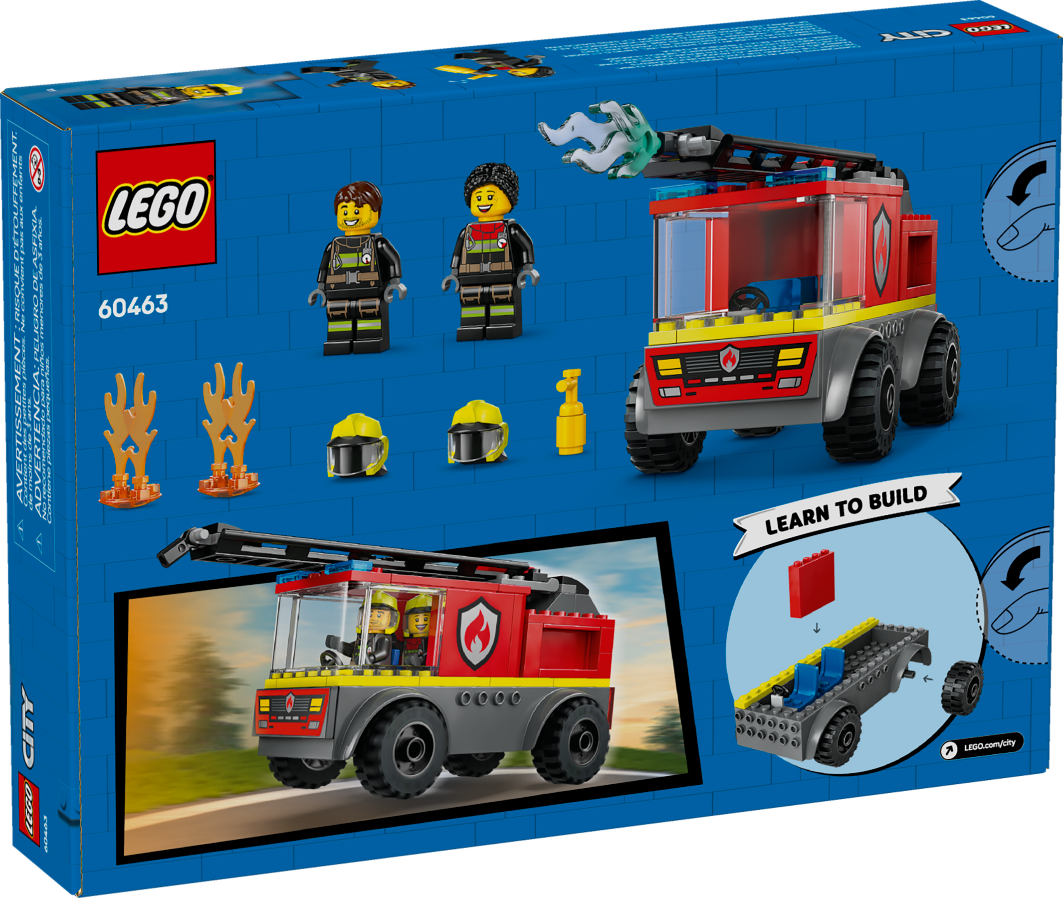 LEGO City Fire Ladder Truck 82 Piece Set - British product