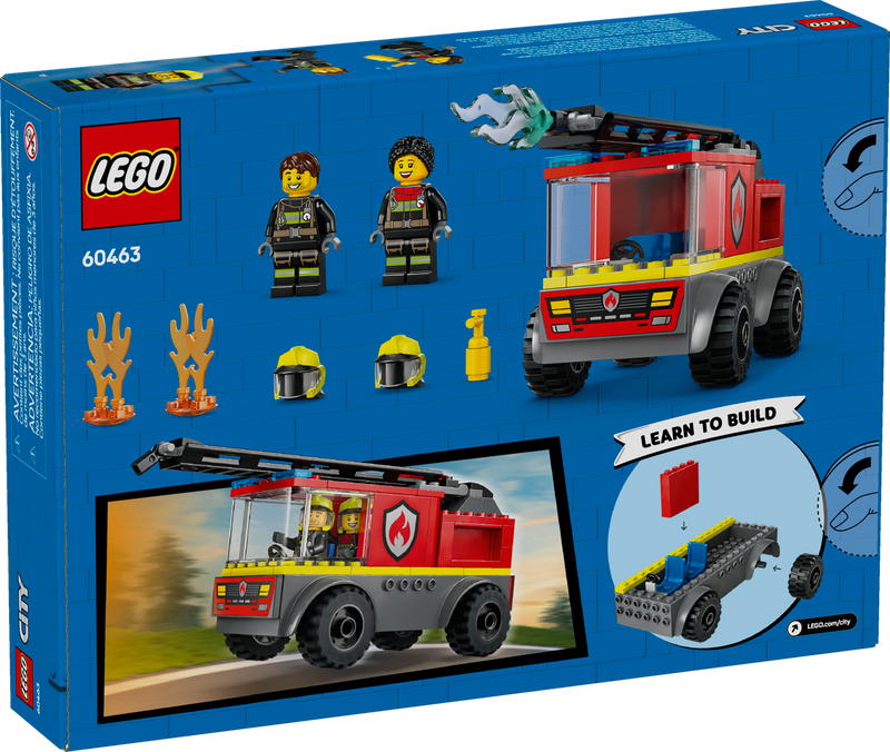 LEGO City Fire Ladder Truck 82 Piece Set - British product