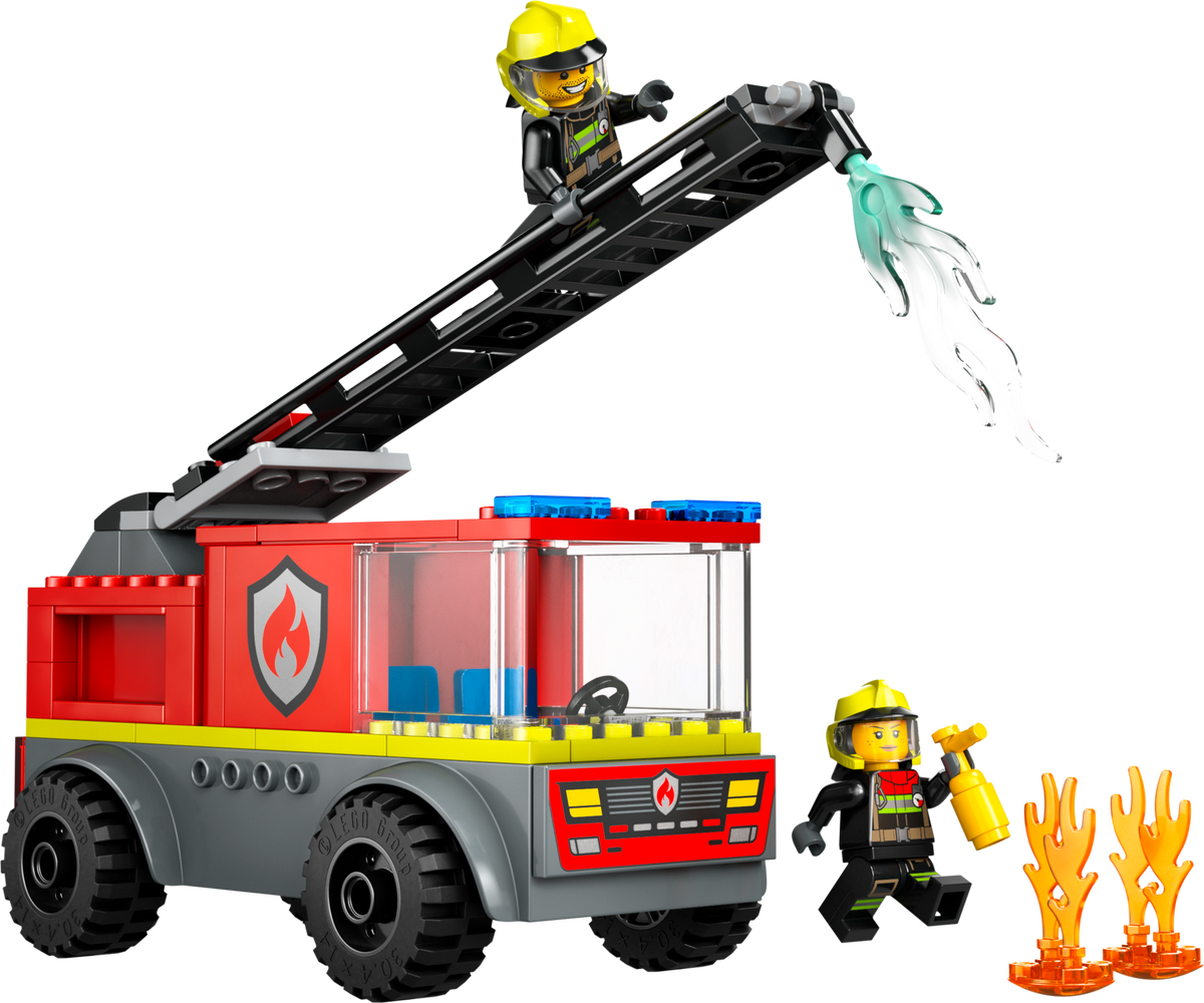 LEGO City Fire Ladder Truck 82 Piece Set - British product