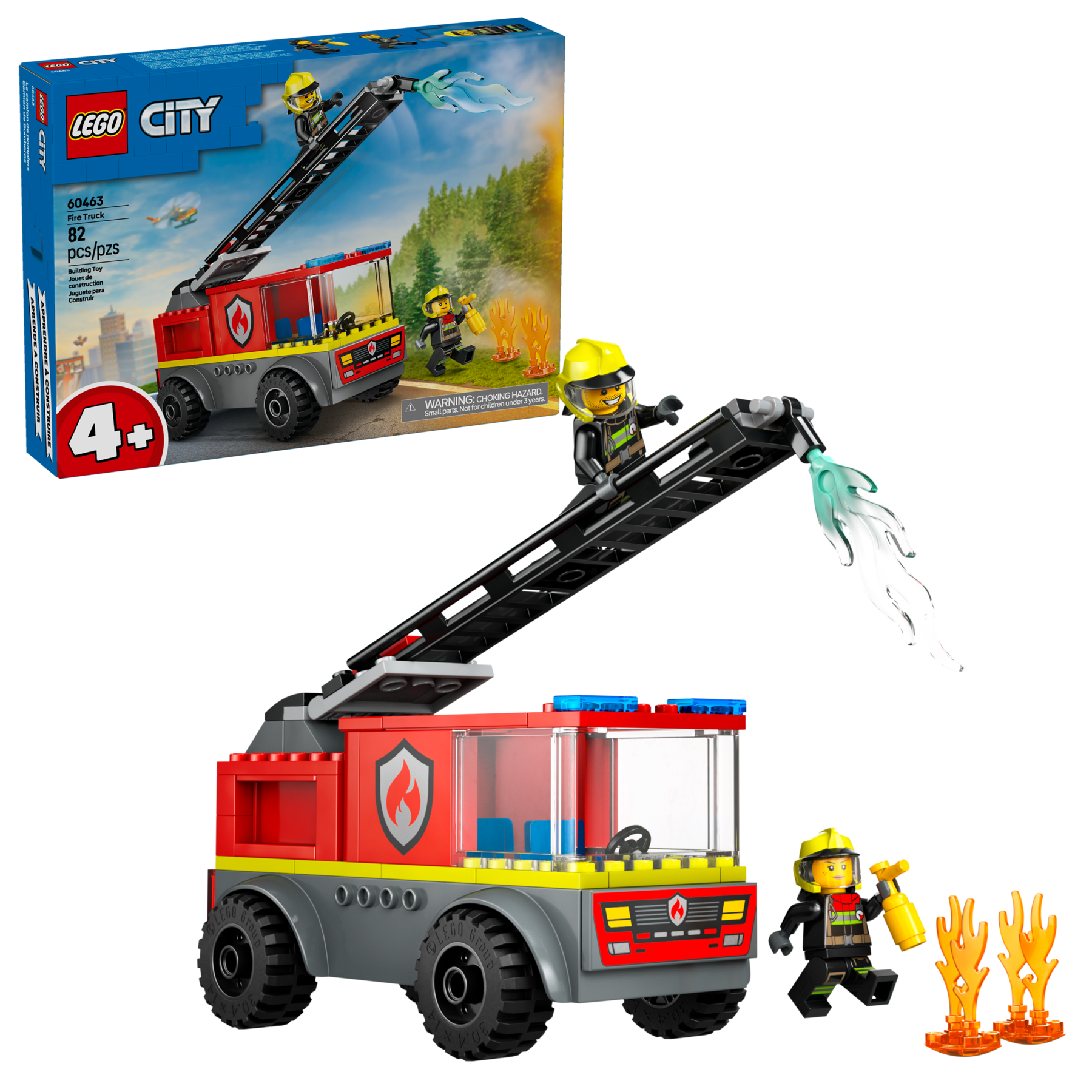 LEGO City Fire Ladder Truck 82 Piece Set - British product