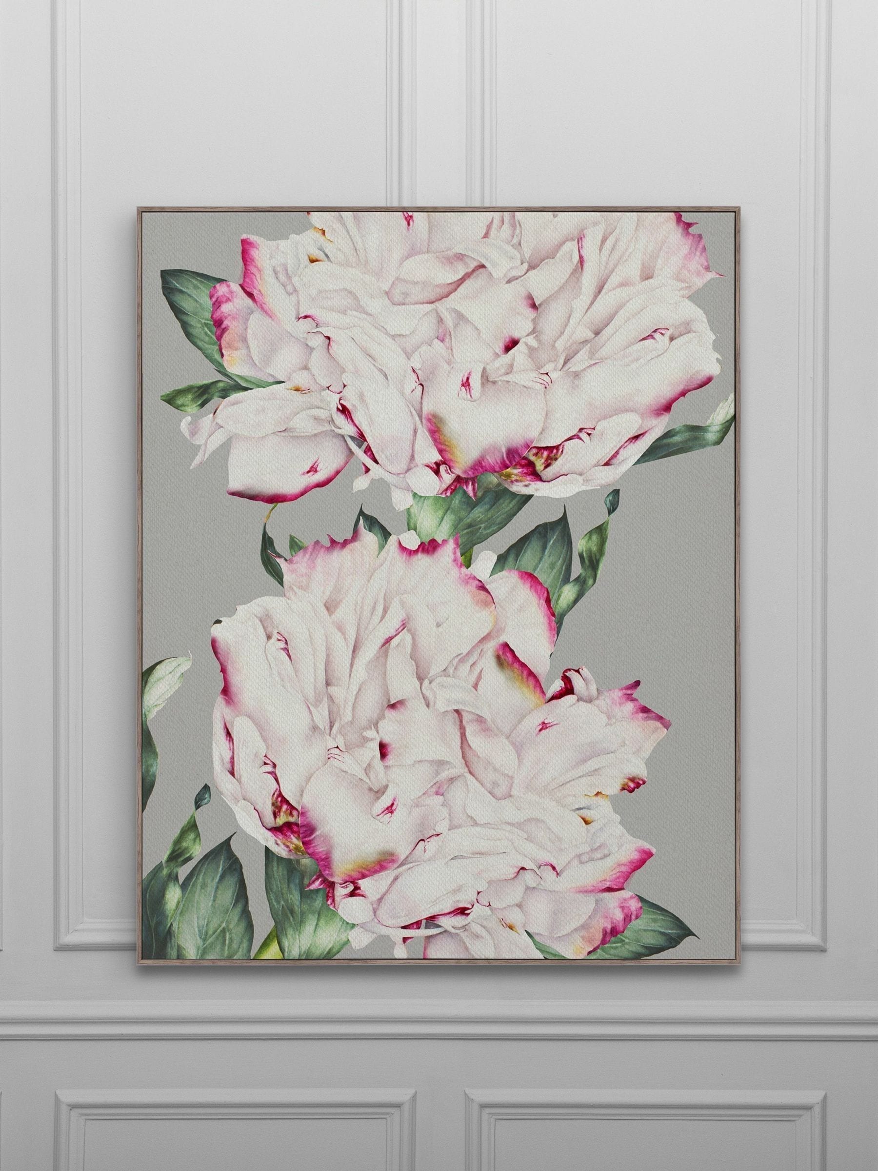 Voyage Grey Parcevall Fuchsia Framed Canvas